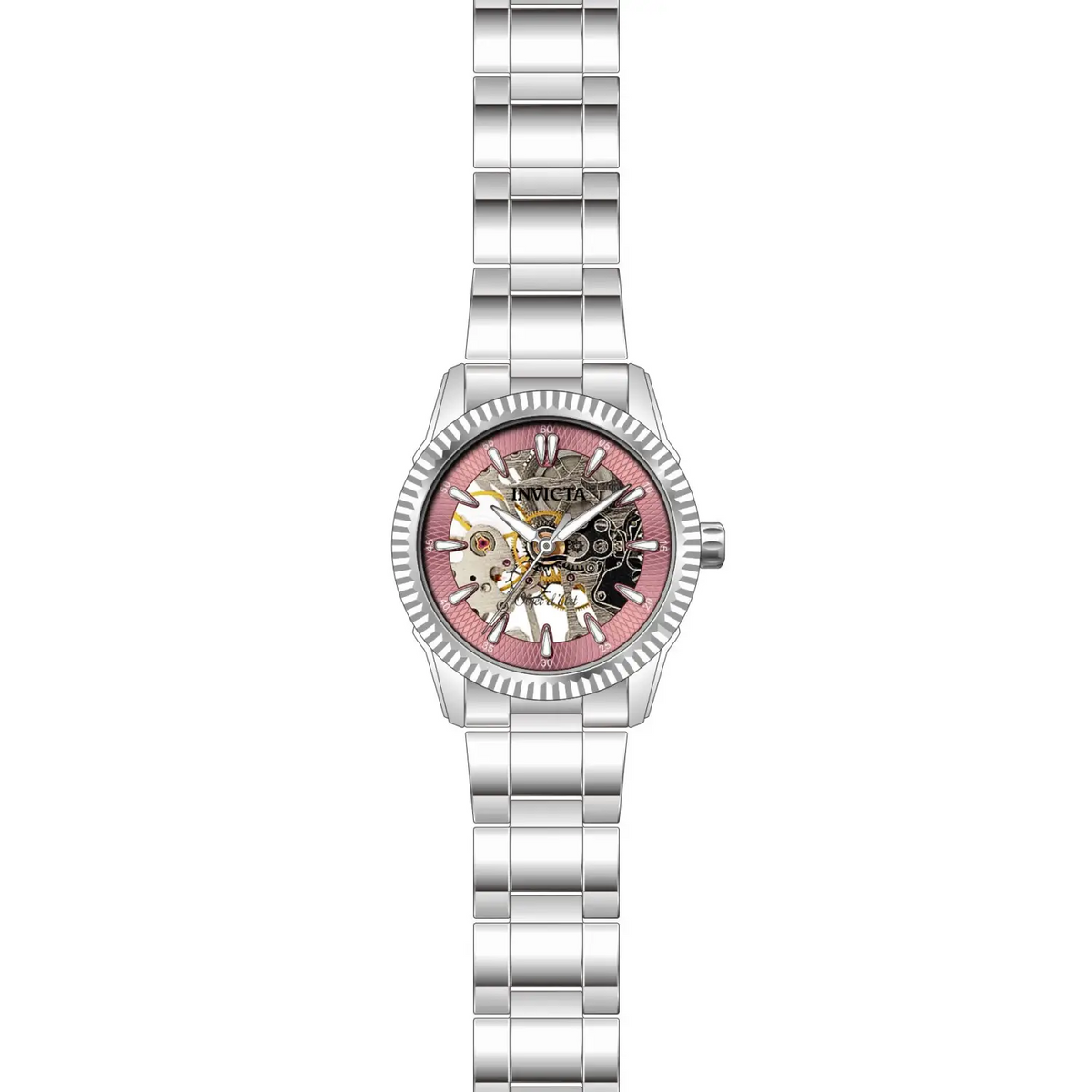 Invicta Women’s 26360 Objet D Art Automatic 3 Hand Pink Dial