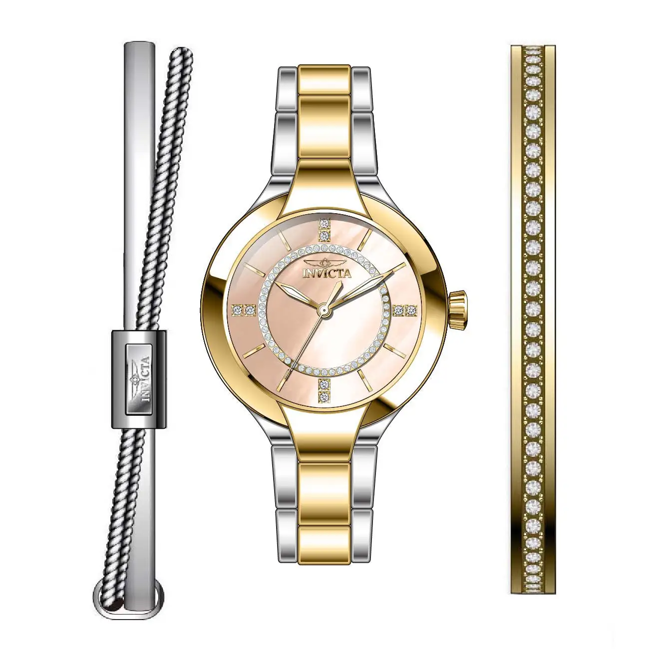 Invicta Women’s 29328 Angel Quartz Stainless Steel Watch
