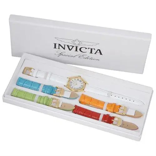 Invicta Women’s Angeg Interchangeable Leather Straps Watch