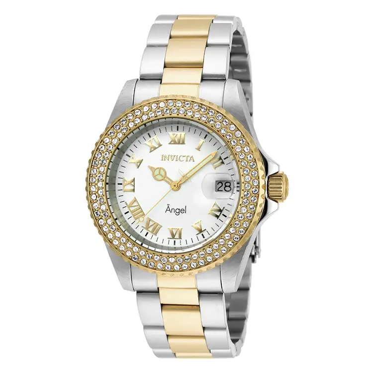 Invicta Women’s Angel Analog 200m Quartz Two Tone Stainless
