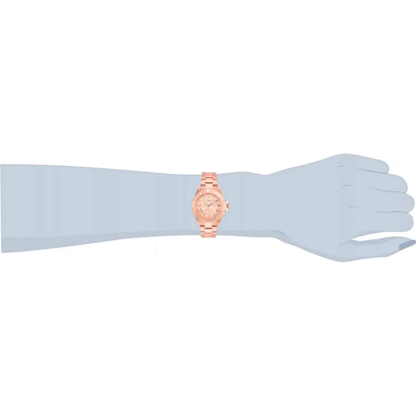 Invicta Women’s Angel Chrono 200m Rose Gold Tone Stainless