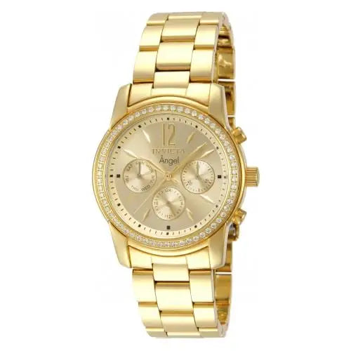 Invicta Women’s Angel Chronograph Stainless Steel Gold Dial
