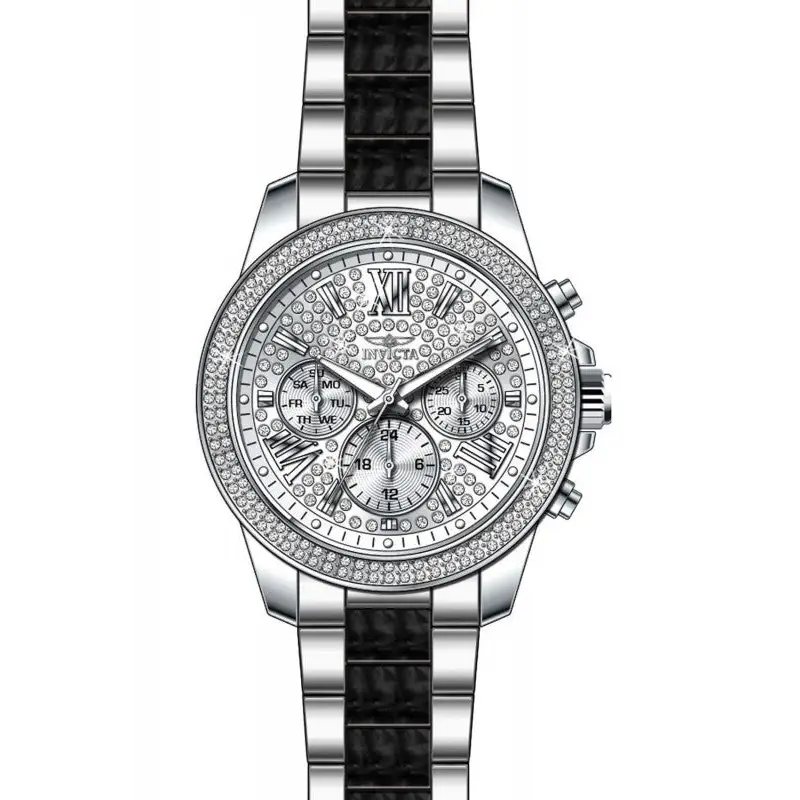 Invicta Women’s Angel Crystal Accents Stainless