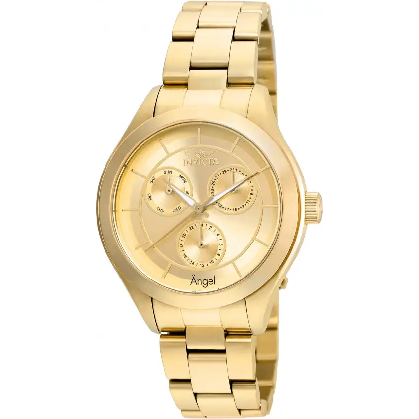 Invicta Women’s Angel Quartz Chronograph Gold Dial Watch