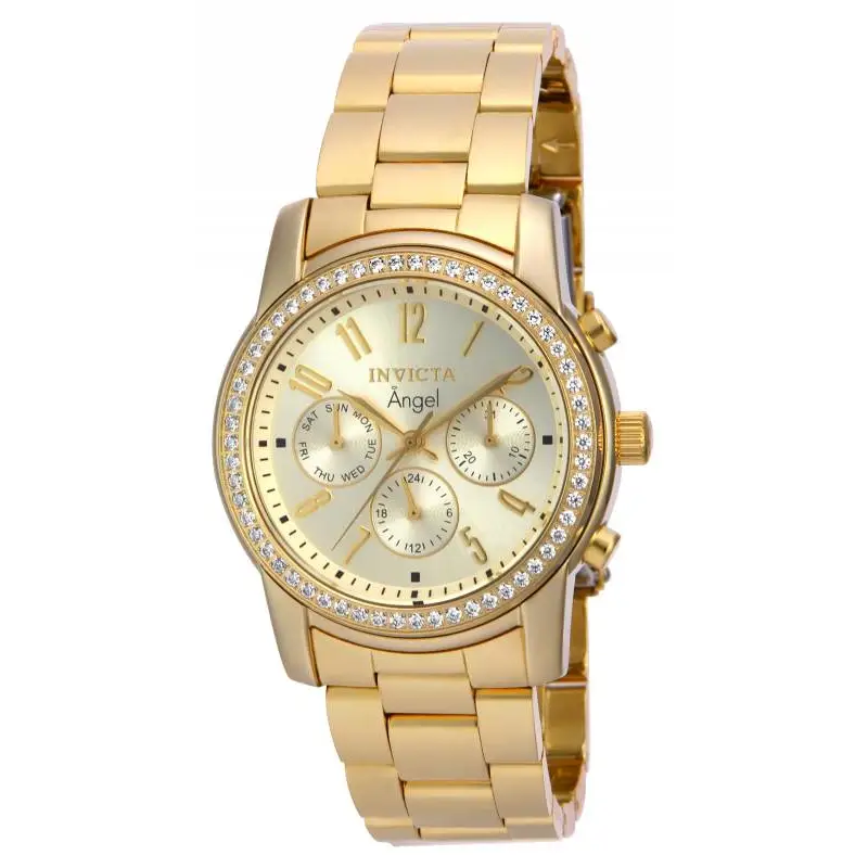 Invicta Women’s Angel Quartz Chronograph S. Steel Gold Tone