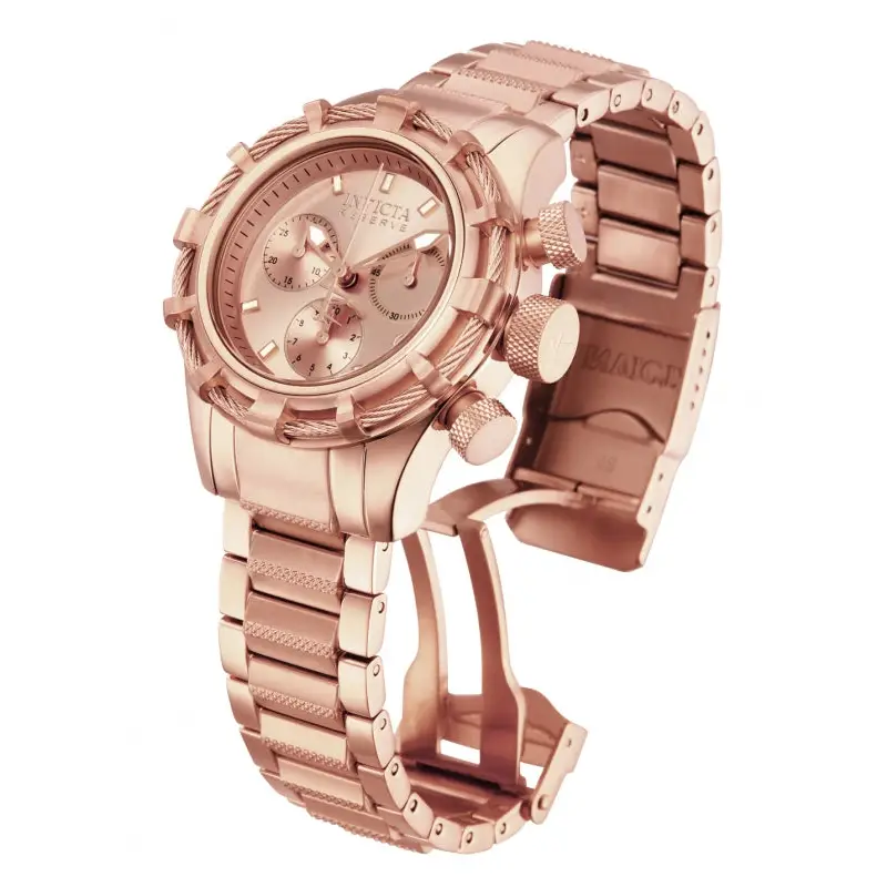 Invicta Women’s Bolt Quartz Chronograph Rose Gold Dial Watch