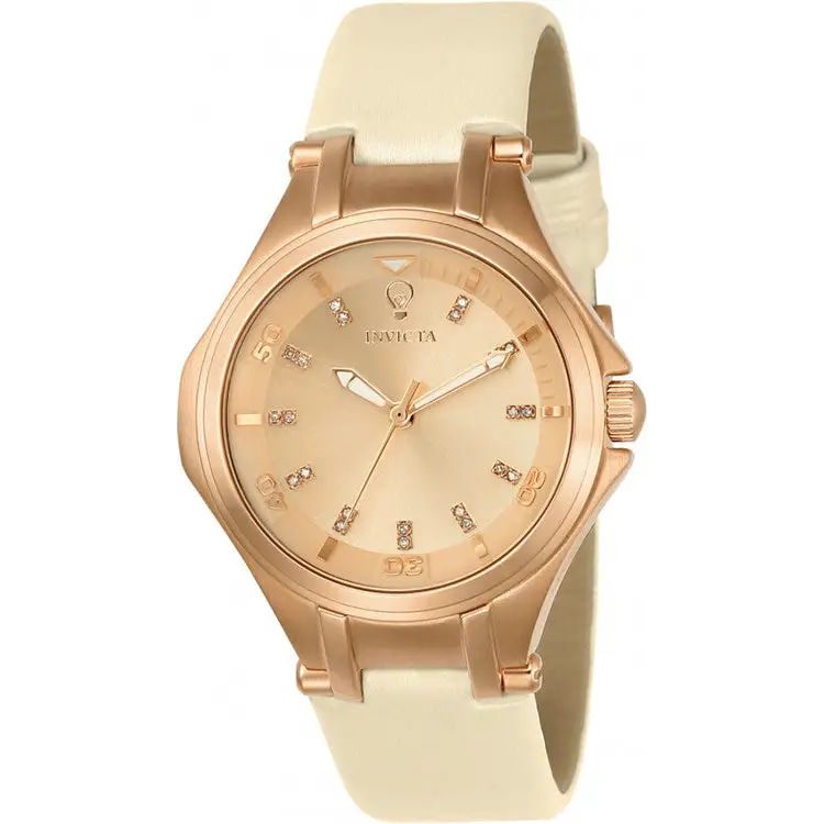Invicta Women’s Gabrielle Union 100m Rose Gold Dial Leather