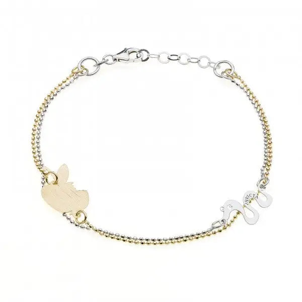 Invicta Women’s Jewelry 20cm Silver 925 Gold Apple/Snake