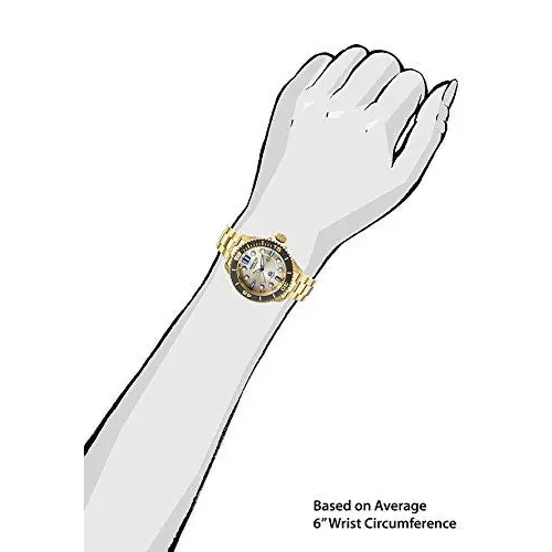 Invicta Women’s Pro Diver 300m Quartz Gold Plated Stainless