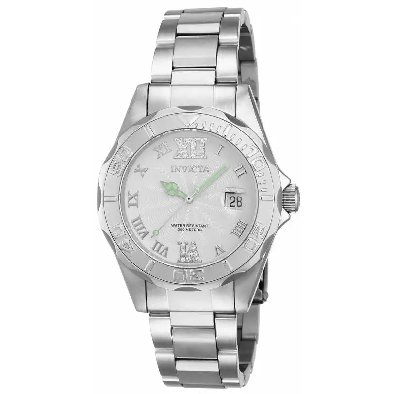 Invicta Women’s Pro Diver Analog 200m Quartz Stainless Steel