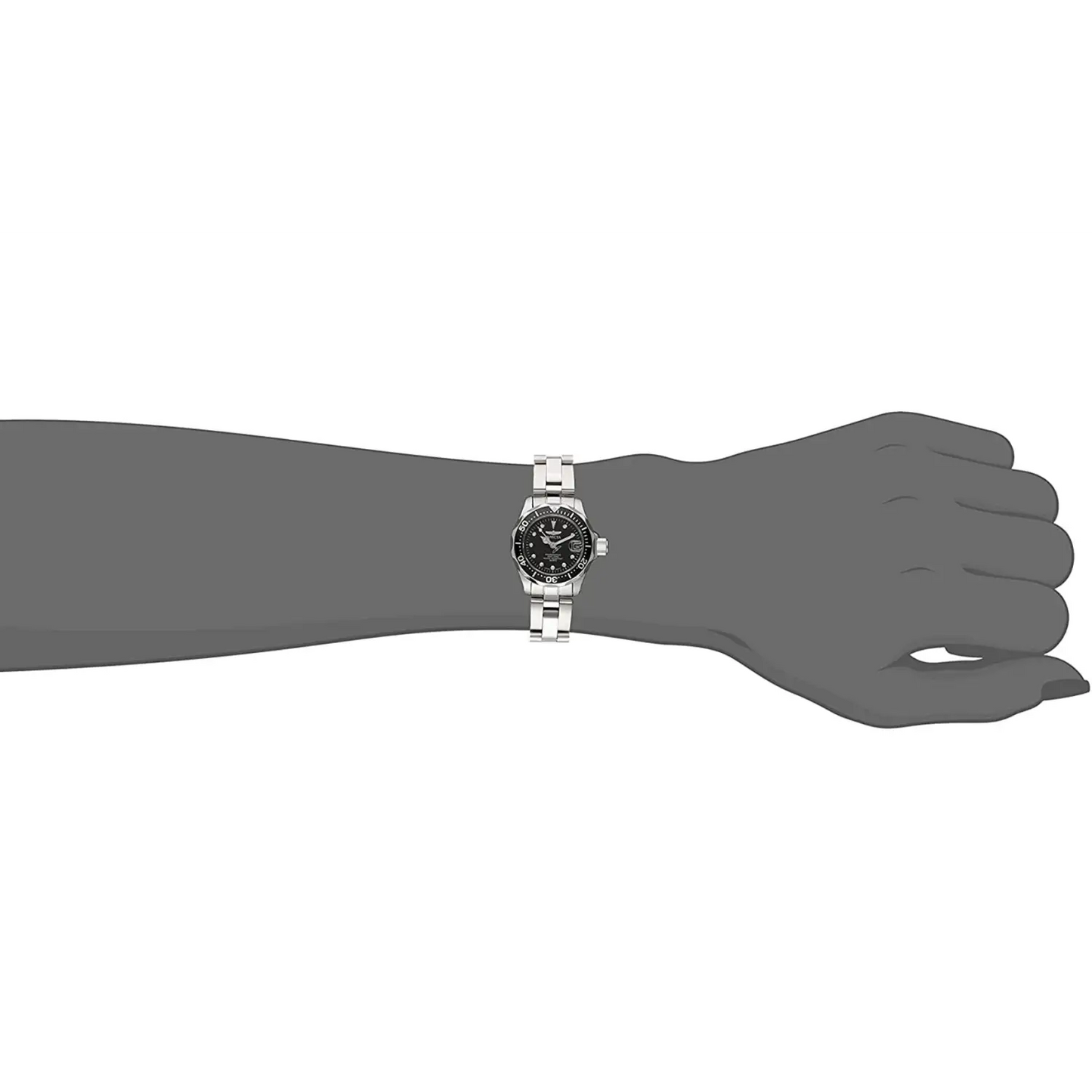 Invicta Women’s Pro Diver Quartz 200m Black Dial Stainless
