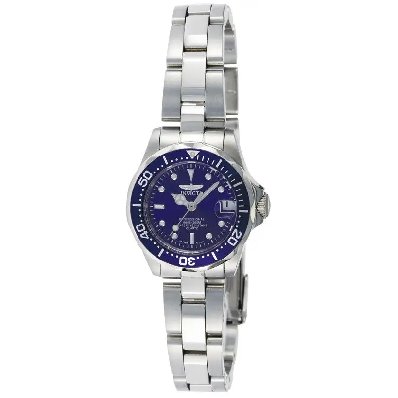 Invicta Women’s Pro Diver Quartz 200m Silver Tone Stainless