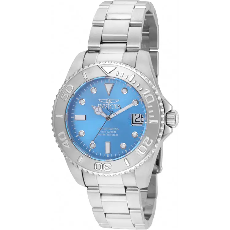 Invicta Women’s Pro Diver Quartz 200m Stainless Steel Blue