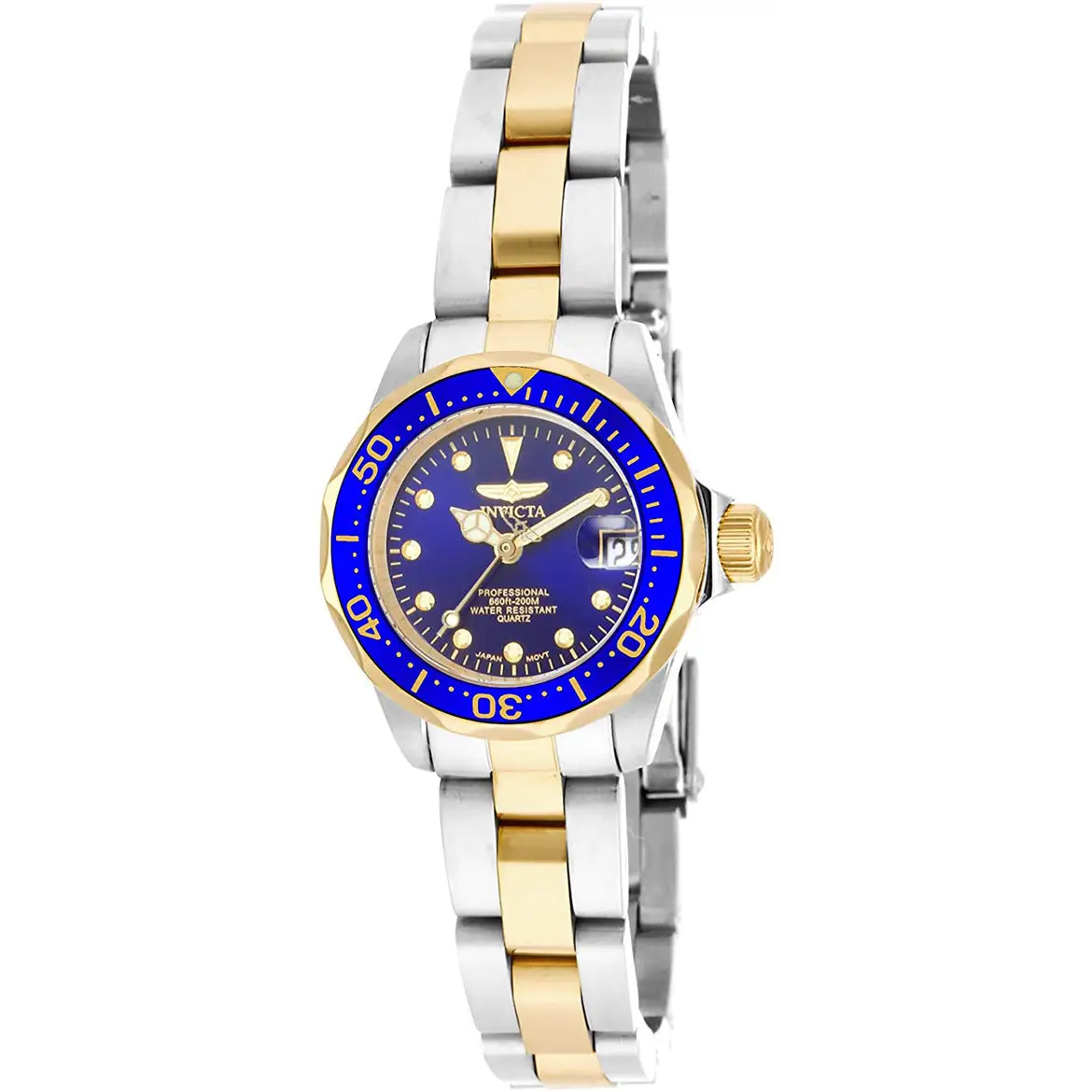 Invicta Women’s Pro Diver Quartz 200m Two Tone Stainless