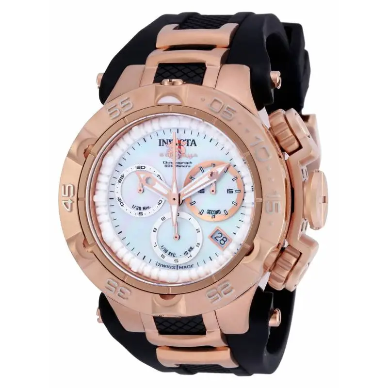 Invicta Women’s Subaqua Chronograph 500m Rose Gold Black