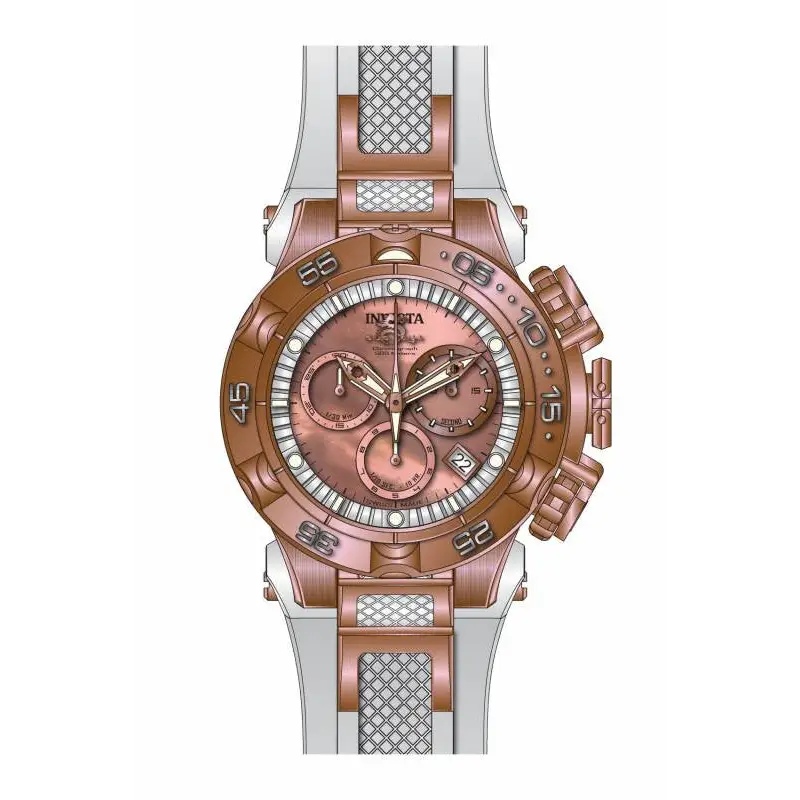 Invicta Women’s Subaqua Chronograph 500m Rose Gold White
