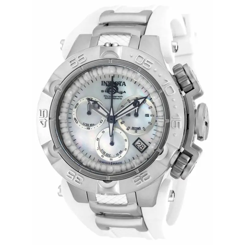 Invicta Women’s Subaqua Chronograph 500m White Silicone