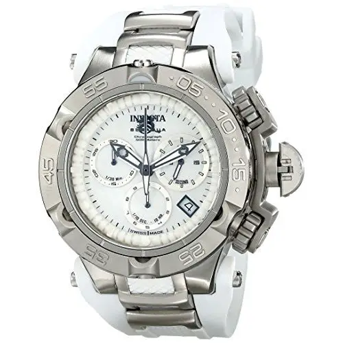 Invicta Women’s Subaqua Chronograph 500m White Silicone