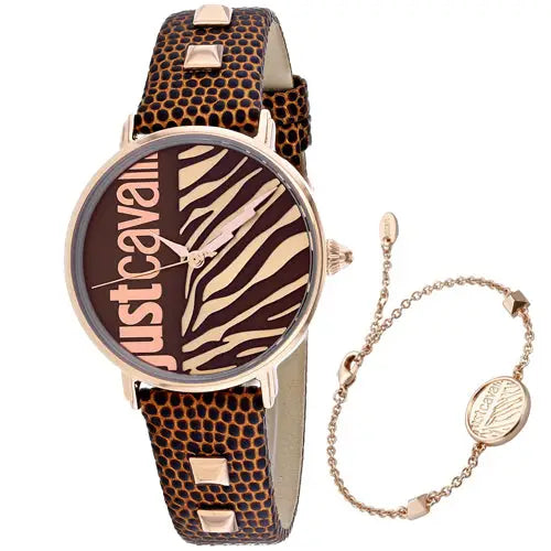 Just Cavalli Women’s Zebra Stainless Steel Watch