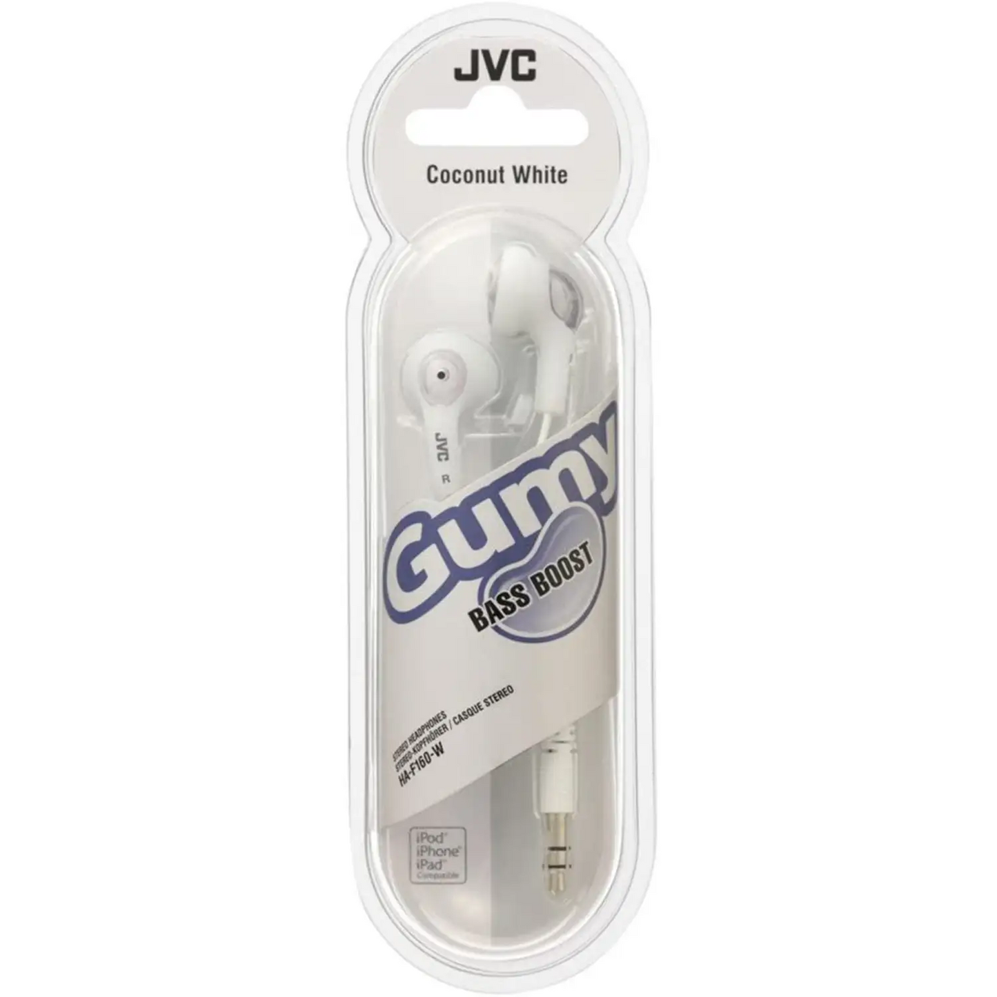 JVC Gumy Bass Boosting iPhone Compatible In-Ear Headphones
