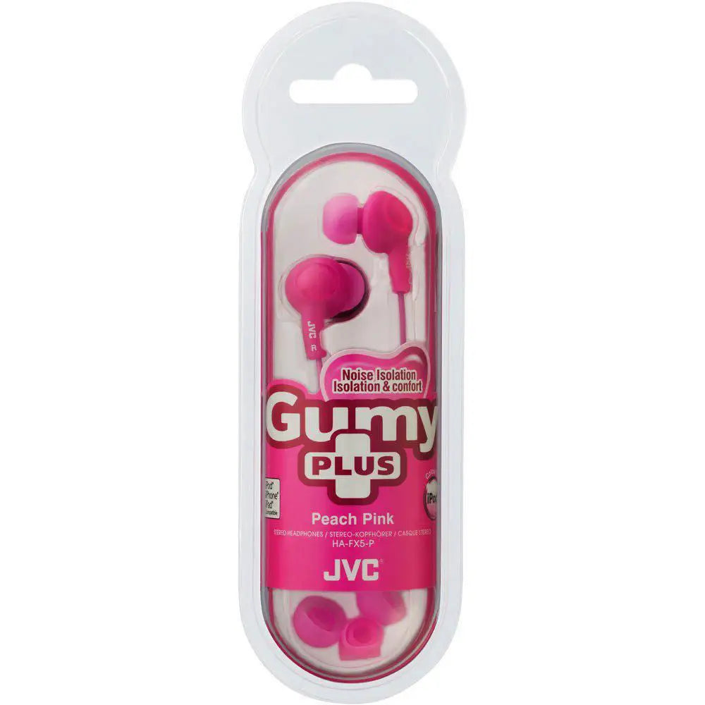 JVC Gumy Plus Soft Rubber Inner-Ear 3Ft Wired Headphones