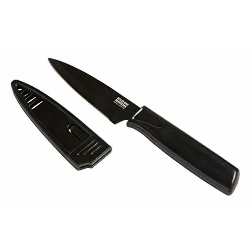 Kuhn Rikon Colori Paring Knife Straight Non Stick Safety