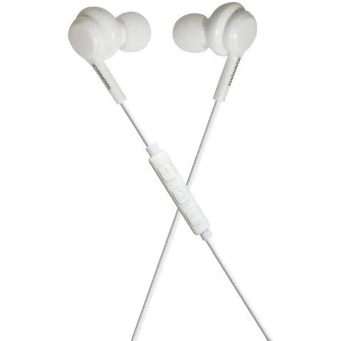 Magnavox Extreme Base Earbuds w/ Microphone (White)