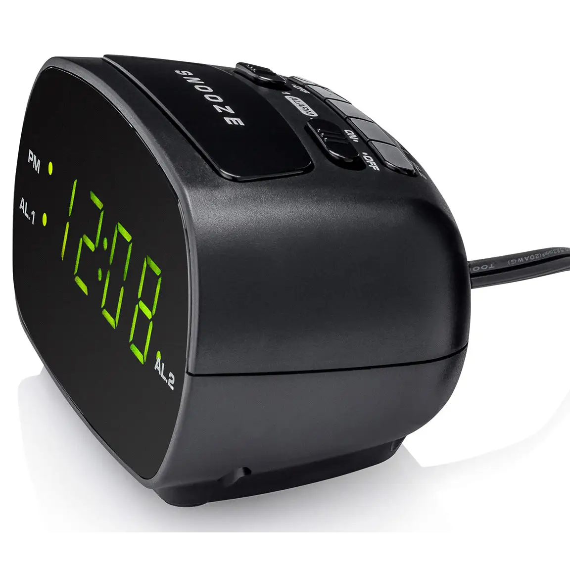 Mainstays Dual Alarm Snooze Electric Digital Alarm Clock