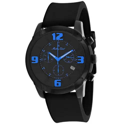 Mathey Tissot Men’s Classic Stainless Steel Rubber Watch