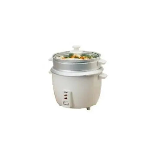 Maxi-Matic Elite Gourmet Rice Cooker With Steam Tray, White, 16