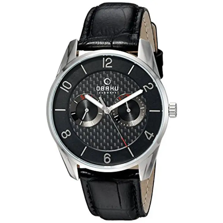 Men's Leather Dress Watch