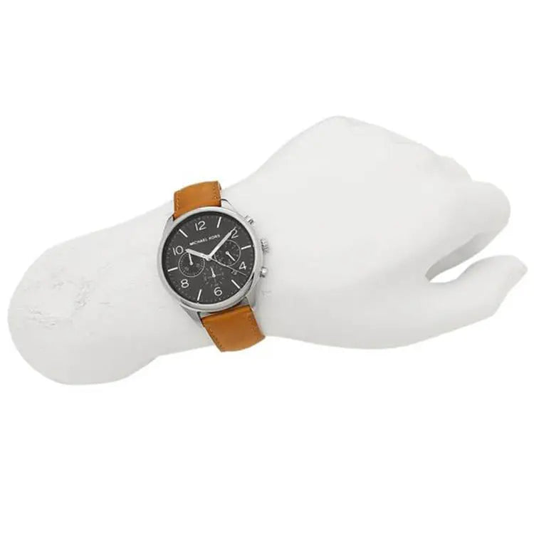 Michael Kors Men’s Merrick Quartz Stainless Steel/Brown