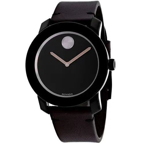 Movado Men’s Bold Quartz Stainless Steel/Brown Leather Watch