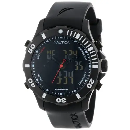 Nautica Men’s N19594G BFD ANA DIGI Classic Analog