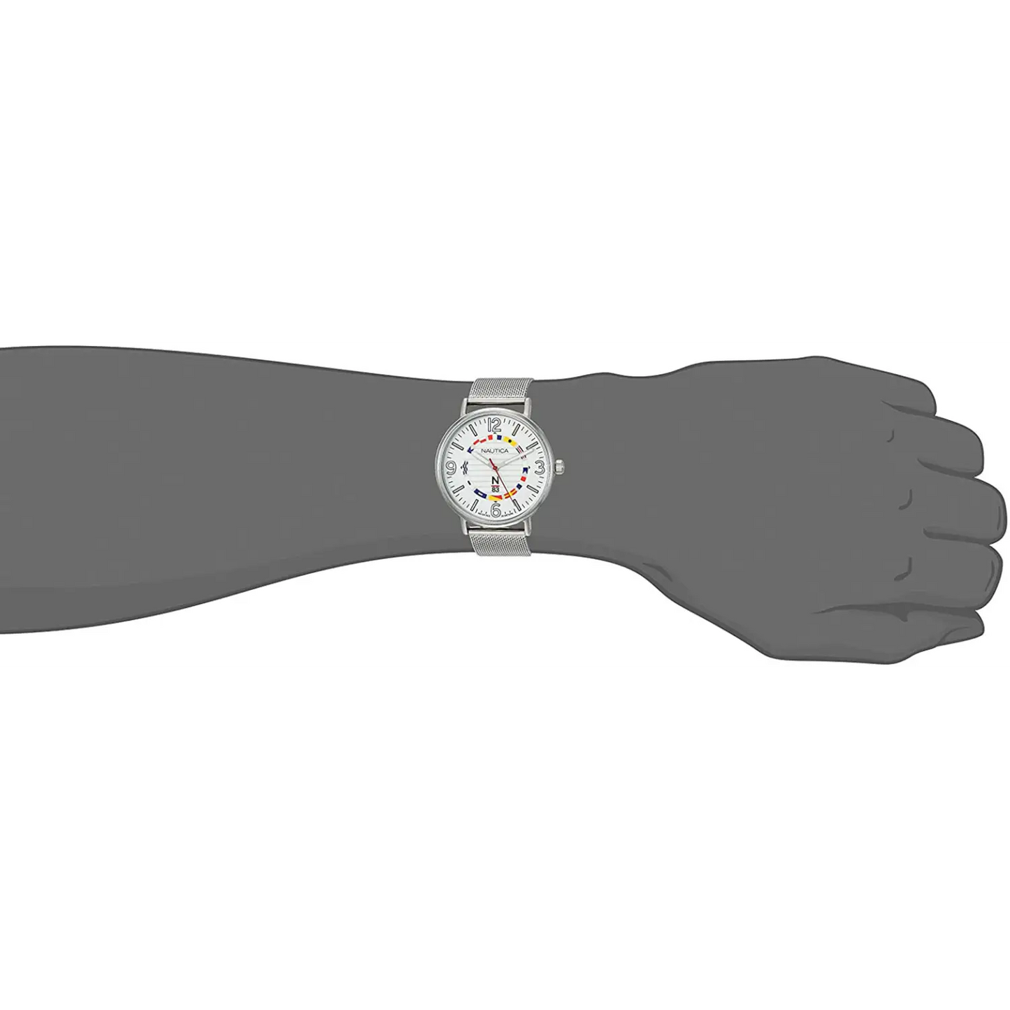Nautica Men’s N83 Wave Garden Quartz Stainless Steel Mesh
