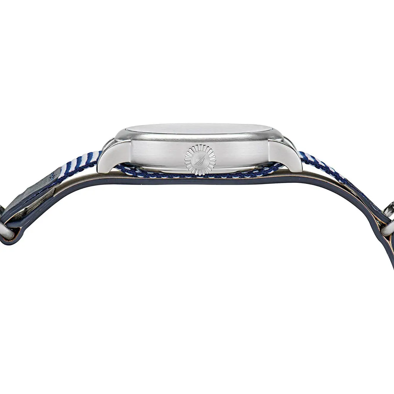 Nautica N83 Men’s Wakeland Quartz Silver Tone Brass/Blue
