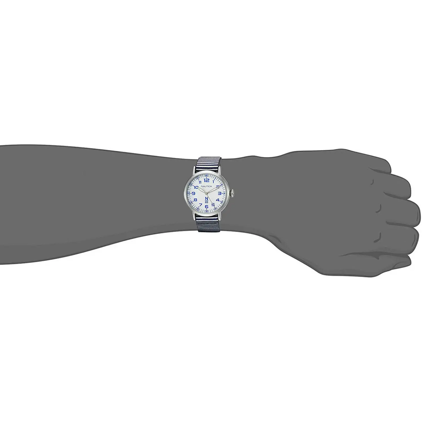 Nautica N83 Men’s Wakeland Quartz Silver Tone Brass/Blue