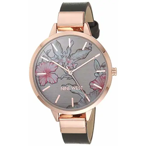 Nine West Women’s Japanese Quartz Dress Watch with Faux