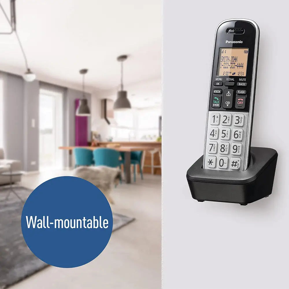 Panasonic 1.6 Amber Dial DECT 6.0 Cordless Phone (2