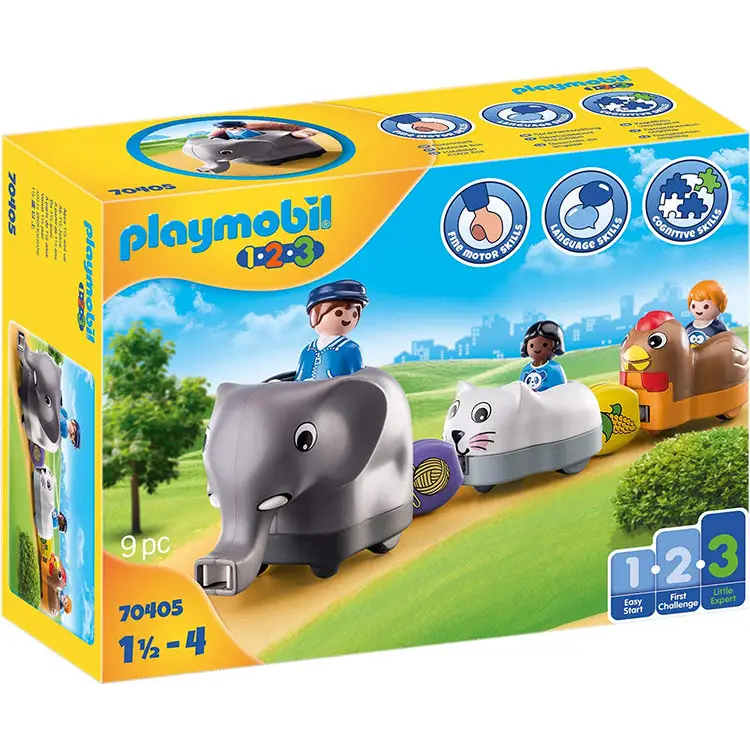 Playmobil 1.2.3 - Animal Train 70405 (for kids 18 months