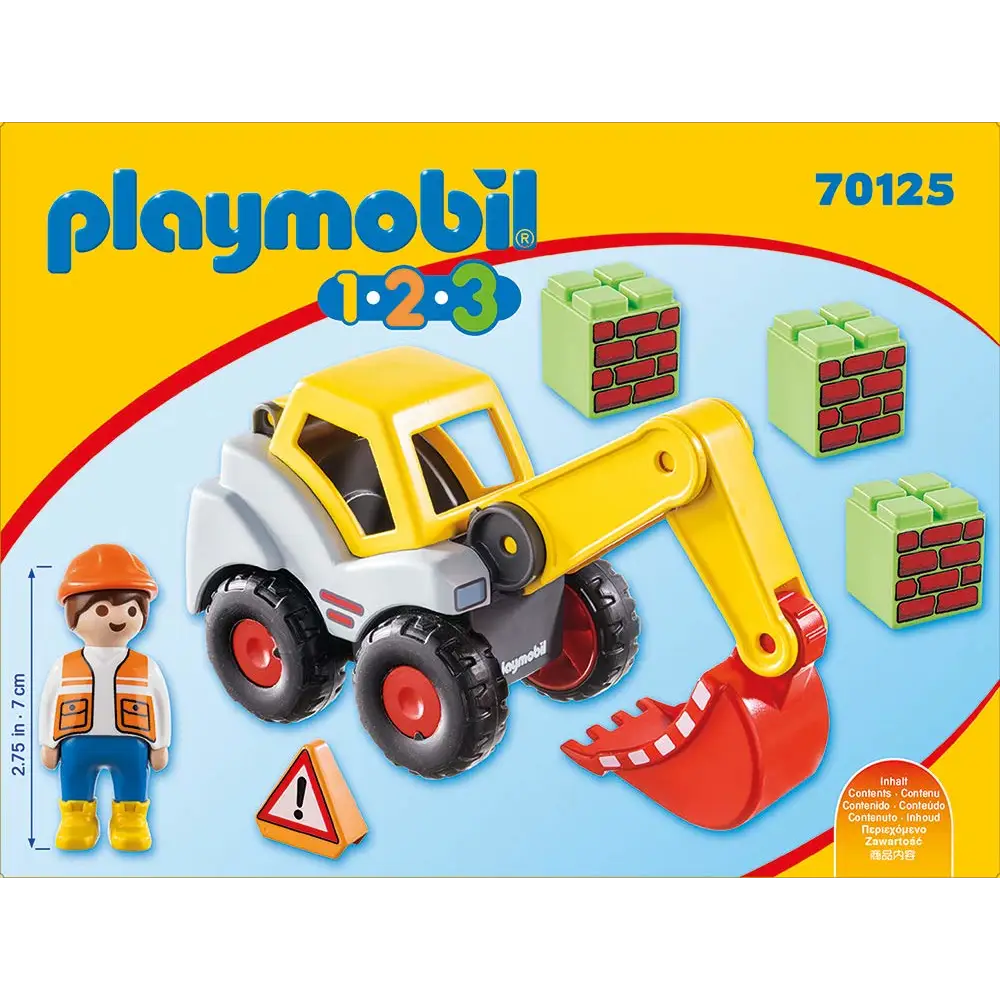 Playmobil 70125 1.2.3. Shovel Excavator - Misc