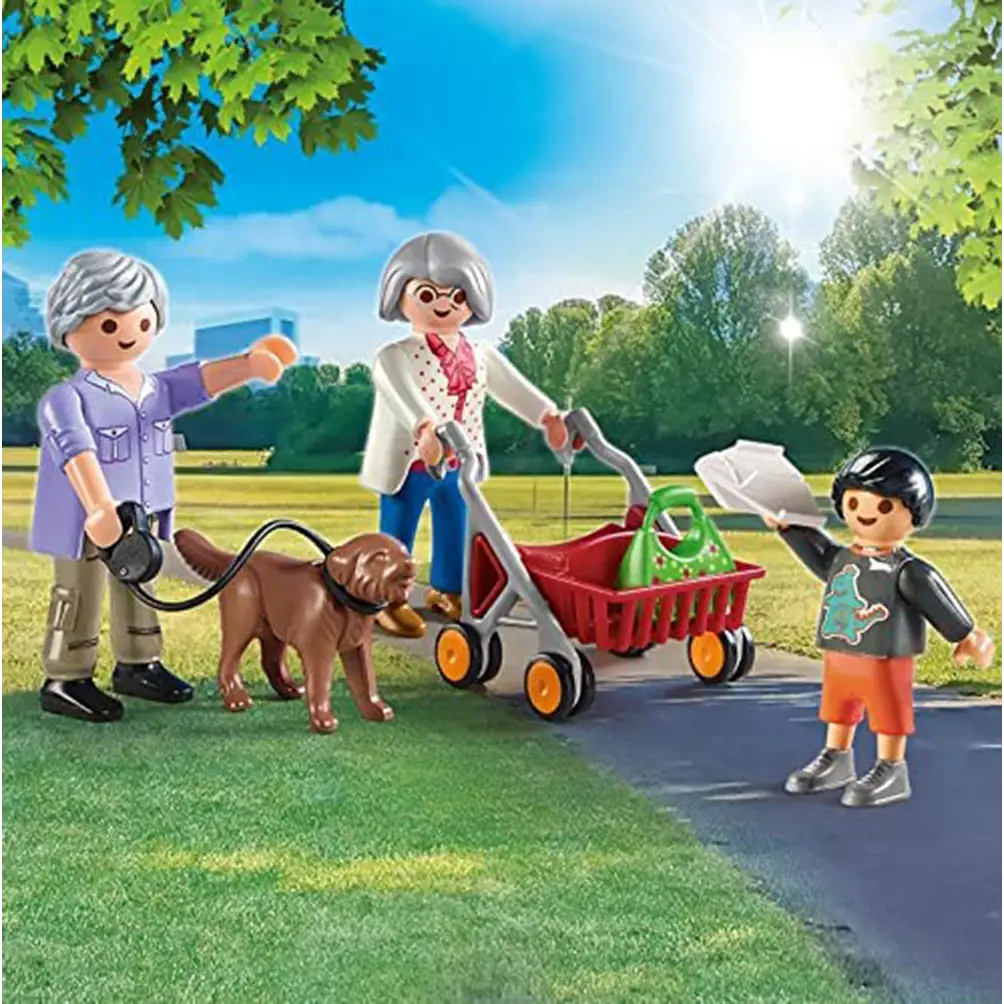 Playmobil City Life - Grandparents with Child 70990 (For