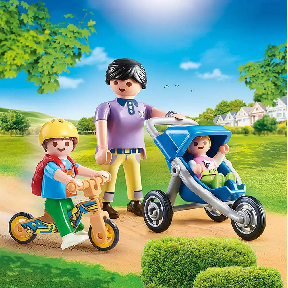 Playmobil City Life - Mother with Children 70284 (for kids 4