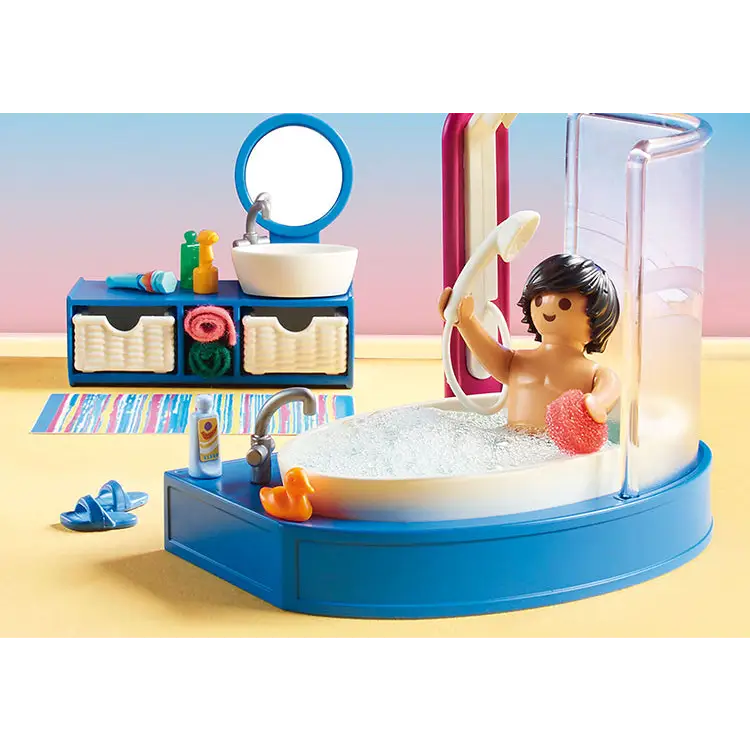 Playmobil Dollhouse Bathroom with Tub Playset 70211 (for