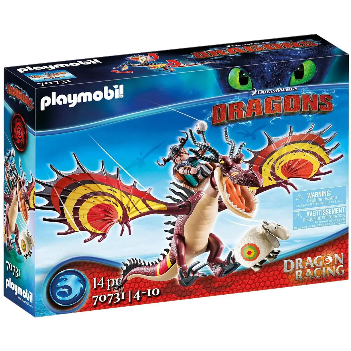 Playmobil Dragon Racing: Snotlout and Hookfang 70731 (Kids 4