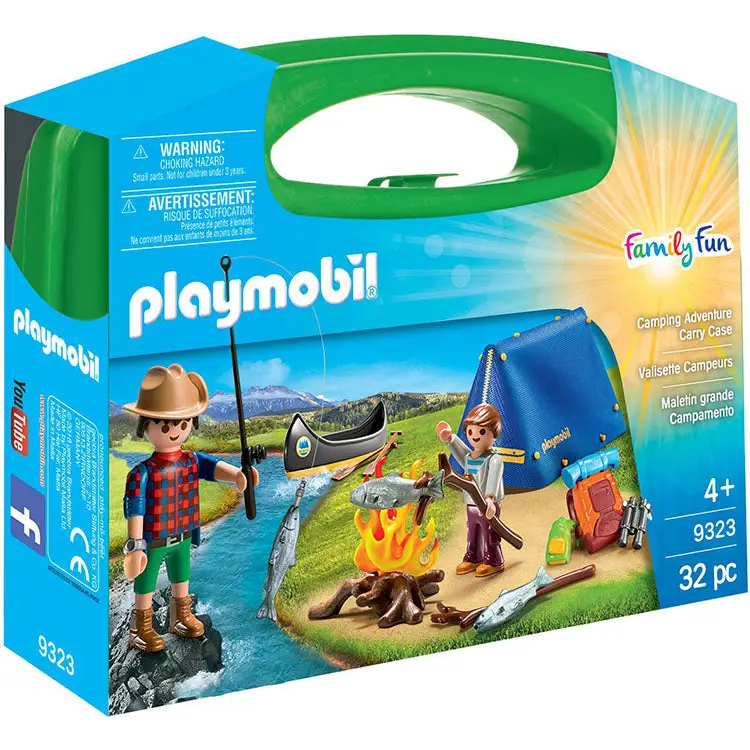Playmobil Family Fun Camping Adventure Carry Case 9323 (for Kids 4 and –  shopemco