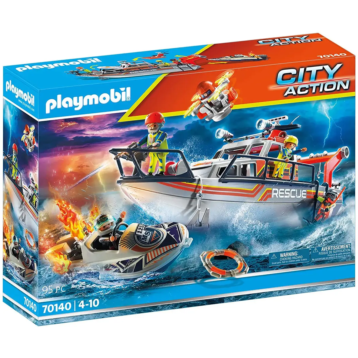 Playmobil Fire Rescue with Personal Watercraft 70140 (for