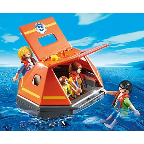 PLAYMOBIL Life Raft Playset - toys