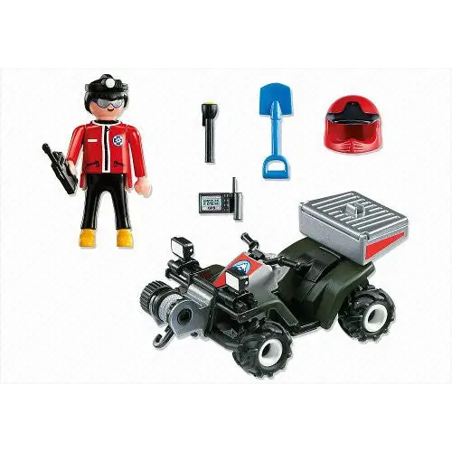 PLAYMOBIL Mountain Rescue Quad Playset - toys