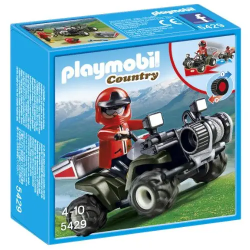 PLAYMOBIL Mountain Rescue Quad Playset - toys